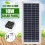 10W Solar Power Panel, Durable Monocrystalline Cells with High Conversion Efficiency, Waterproof and Adjustable Mount for Off Grid Applications, Easy 6