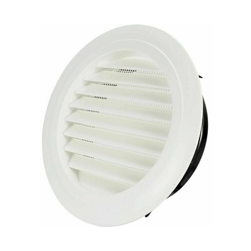 Ventilation Grille With Insect Mesh, 200 Mm Diameter Abs Material Slanted Louver Design For Efficient Hvac Ventilation In Home Bathrooms Kitchens 9448196456040
