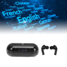 Digital Translator Earbuds TM20 Bluetooth 5.3 144 Sprachen, Schwarz