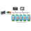 8DI 8DO Digital Input Output Optocoupler RS485 Control Module 125x70x30mm 11