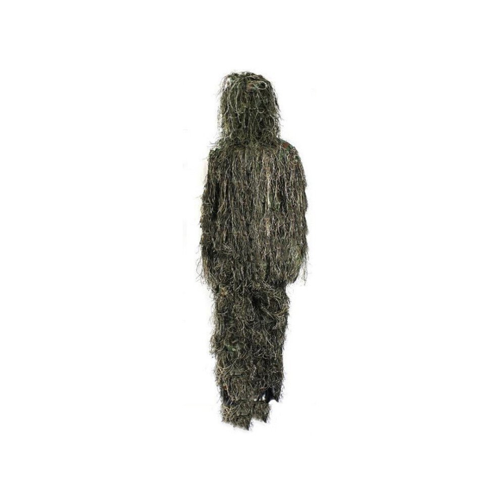 Ghillie Suit for Hunting, 3D Camouflage Hunting Apparel with Breathable Mesh Shell, Comprehensive 5-in-1 Set Including Jacket Pants Hood Weapon Wrap f