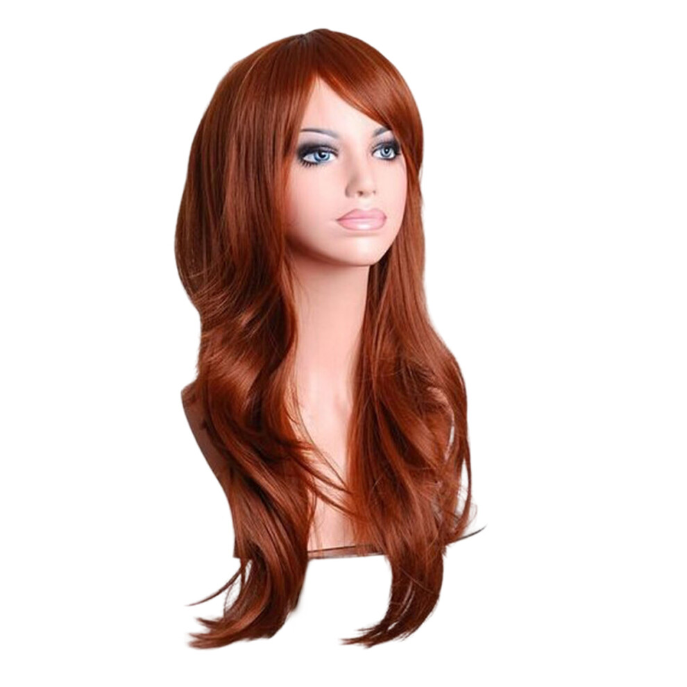 Exquisite Long Curly Hair Cosplay Wig, Natural Looking Heat Resistant Synthetic Hair for Halloween Party & Christmas Party