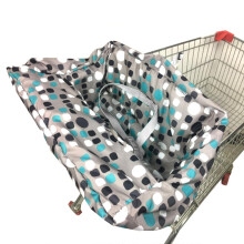 Capa universal para carrinho de compras de bebê, proteção completa para cadeirão de bebê com bolsa portátil e reversível, cobertura total.
