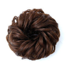Elegant hårstylinglösning, Syntetiskt hår Donut Chignons För Vågigt, Lockigt och Rufsigt Look, Justerbar Storlek på Hårknuten, Volym och