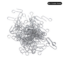 Mini S Hook Connectors, Metal Curtain Track Hooks Provide Widespread Use For Home, Crafted From High Quality Steel Ideal For Office Decor Projects