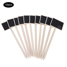 Decorative Mini Chalkboard Signs For Garden, Wooden Plant Markers Perfect For Flower Labels And Wedding Party Decor (10Pcs)