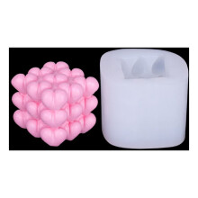 Food Grade Silicone Non-Stick Easy To Clean, Cake Decorating Silicone Mould Slim Magic Cube Shape Reusable Flexible Temperature Tolerance, Gift For
