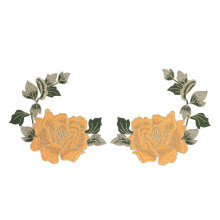 Aplicație de broderie DIY, broderie cu trandafir, floare 3D, aplicație de flori pentru coase, patch-uri de fier, cusute, accesorii de