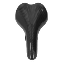 Durable Carbon Style Bike Seat With Breathable Foam Cushioning, Suitable For MTB E Bikes Road Cycles - Scratch Proof Fabric Protection Comfortable