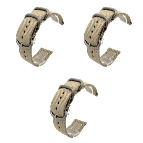 3Stk 20Mm Nylon Uhrband Multicolor Robust Angenehm Langlebig 2