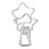 100Pcs Star Binder Clips 1.5cm Silver Strong Clamp for Papers & Documents 3