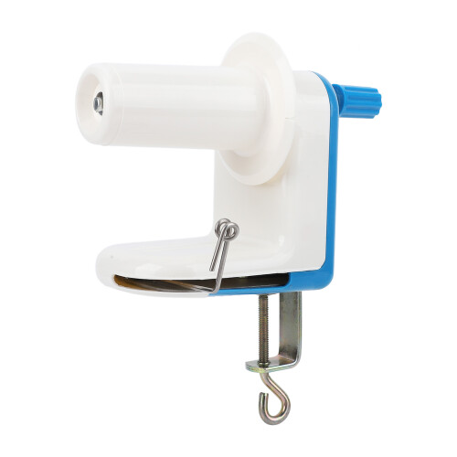 Blue Hand Operated Yarn Ball Winder, Lightweight Plastic Compact Design 1