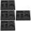 4Stk Schwarze Graphitform Metallgießform Labor Multiloch 7