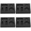 4Stk Schwarze Graphitform Metallgießform Labor Multiloch 5