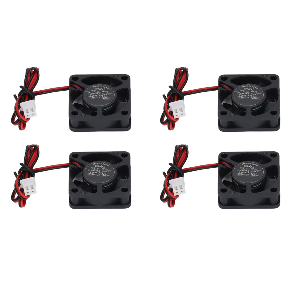 3010 Dc Brushless Fan 2Pin 24V Low Noise 30X30x10mm For 3D Printer, Cpu, Electronics (4 Pack) 9421372637570