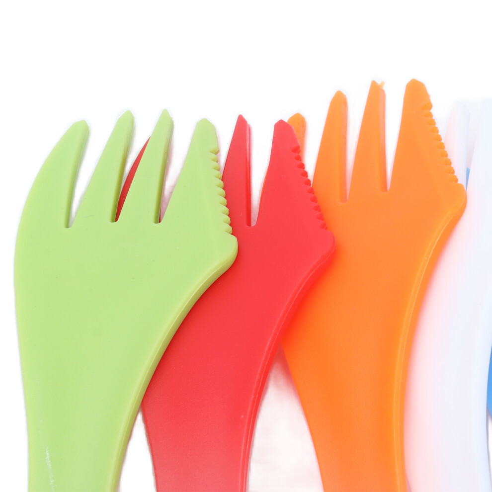 24-teiliges 3-in-1-Set aus Messer, Gabel und