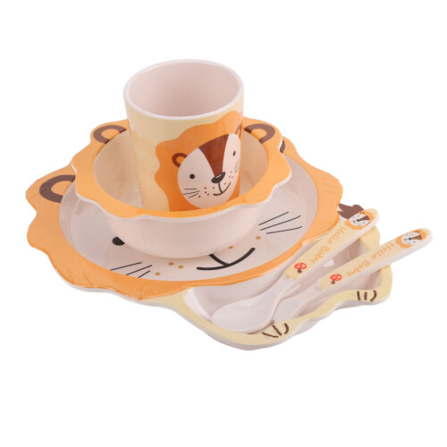 Kinderteller-Set, Cartoon-Gerichte, Teller, 2