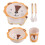 Kinderteller-Set, Cartoon-Gerichte, Teller, 4