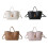 Women Bag Korean Styles Shoulder Bag Solid Color-Beige 2