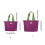 Foldable Shopping Bag with Drawstring Closure-Army Green L 4