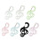 Acrylic Star Note Shape Carabiner Multifunctional Backpack-Pink 2