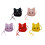 Unique Cats Pattern Shoulder Bag For Children Compact Size-Red 2