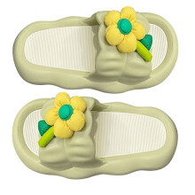 Papuci de casă casual cu vârf deschis, alternativă ușoară la material EVA, tălpi elastice super silențioase de 3,0 cm, design antiderapant
