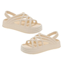 Comfortable Rope Sandals for Women, Versatile Style Strappy Sandals with Hollow Design Thick Sole Easy to Wear Versatile Footwear Unique Aesthetic