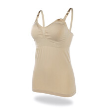 Verstelbare bandjes corrigerende camisole voor dames, naadloze compressie tanktop met V-hals en glad silhouet, afslankende camisole met buikcontrole.
