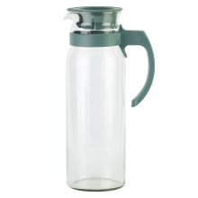 2Stk Haushaltswasserkrug Grün Große Glasflasche Für Saft Tee