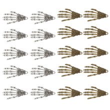 40Stk Skelett Hand Charms Halloween Schmuckanhänger Legierung