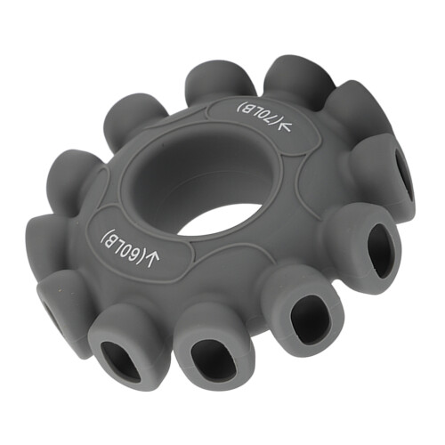 Silicone Grip Circle Trainer 60-70lb Decompression Ring Grey 8cm
