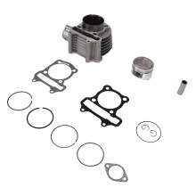 Engine Cylinder Head Kit for GY6 150cc Scooter, Aluminum Alloy, Piston Gasket Set