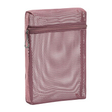 Mesh make-up tas Esthetische toilettas Doorzichtige-Roze groot