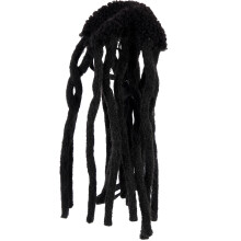 2Stk Schwarze Perücke, Lustige Haustier Dreadlocks, Party Kostüm