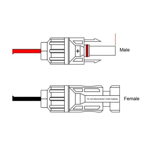 16AWG Solaranschluss auf DC 5,5 mm Stecker