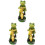 3Stk Resin Garten Ornament Hellgrün 3