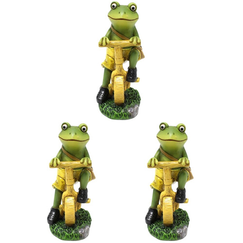 3Stk Resin Garten Ornament Hellgrün 2