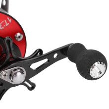 GLA200 5.6:1 Gear Ratio Fishing Reel, 17+1 Bearings, 280 yds Capacity, Black/Red