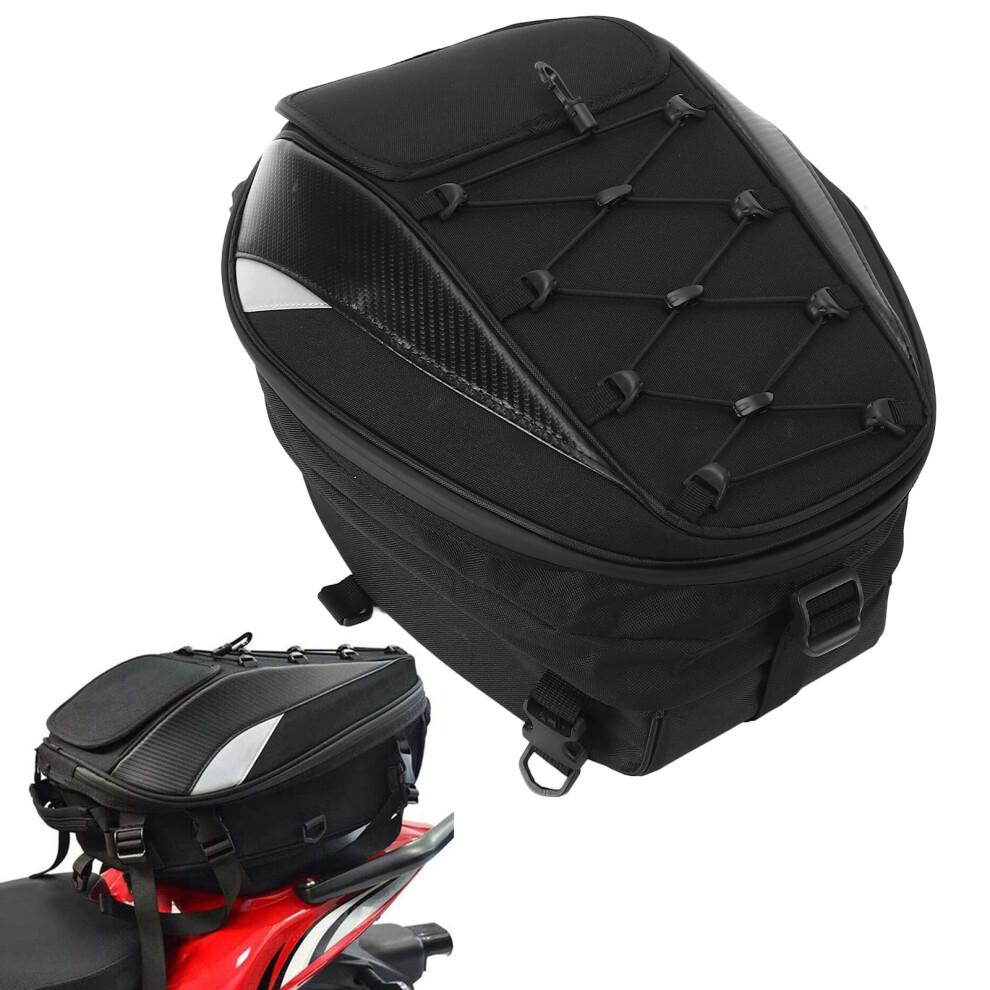 Large Capacity Motorcycle Rear Backpack Waterproof Nylon Pvc Universal 8411382333877