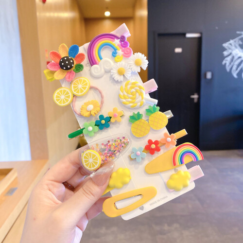 Καρφίτσες μαλλιών Rainbow Cupcake για κορίτσια, υλικά υψηλής ποιότητας και πολύχρωμο 2