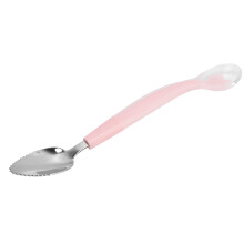Cute Cartoon Baby Spoon - Stainless Steel with Safe Silicone Tips