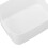 White Large Capacity PP Storage Basket with Handle, Durable Plastic Container 7