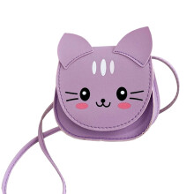 Sac à bandoulière chats mignons pour filles, Mini sac à-Violet