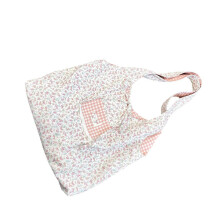 Sac fourre-tout en toile esthétique pour femmes avec poche-Rose