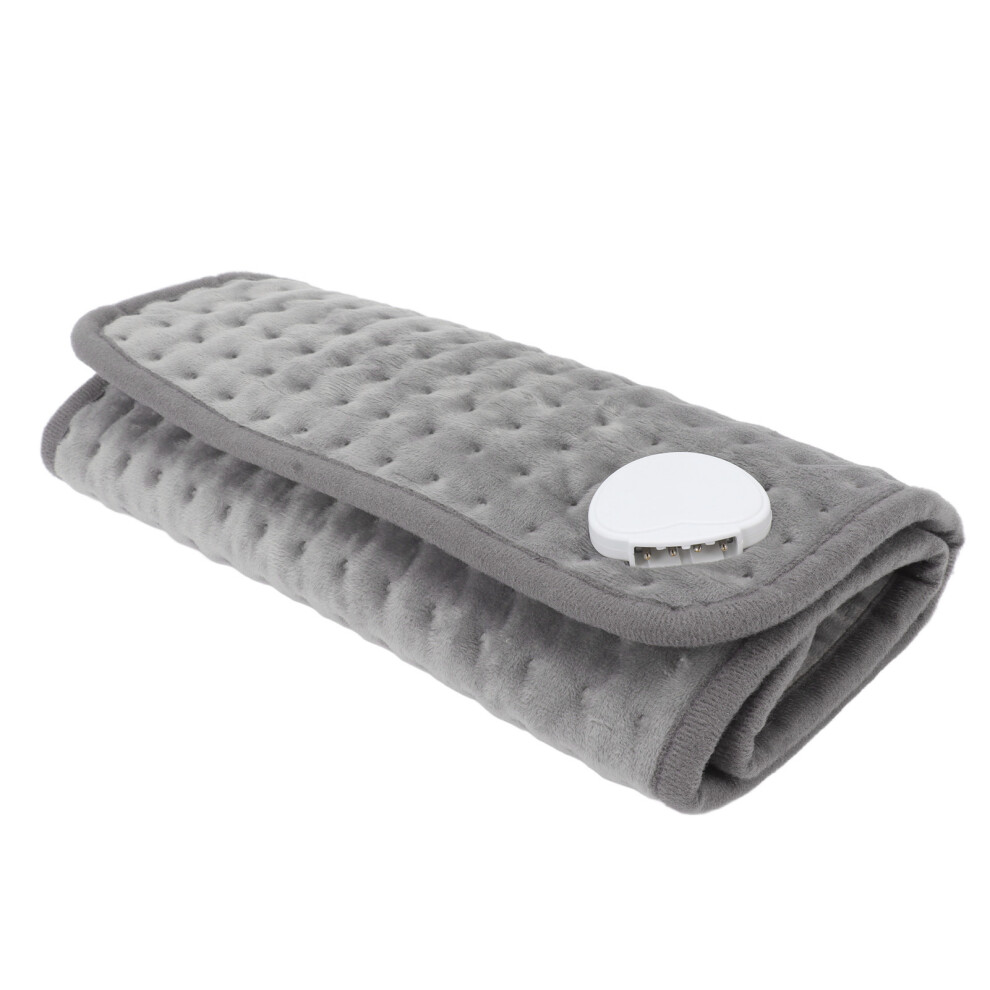 Electric Heating Pad 60x30cm 10 Temp Levels Grey UK Plug 75W