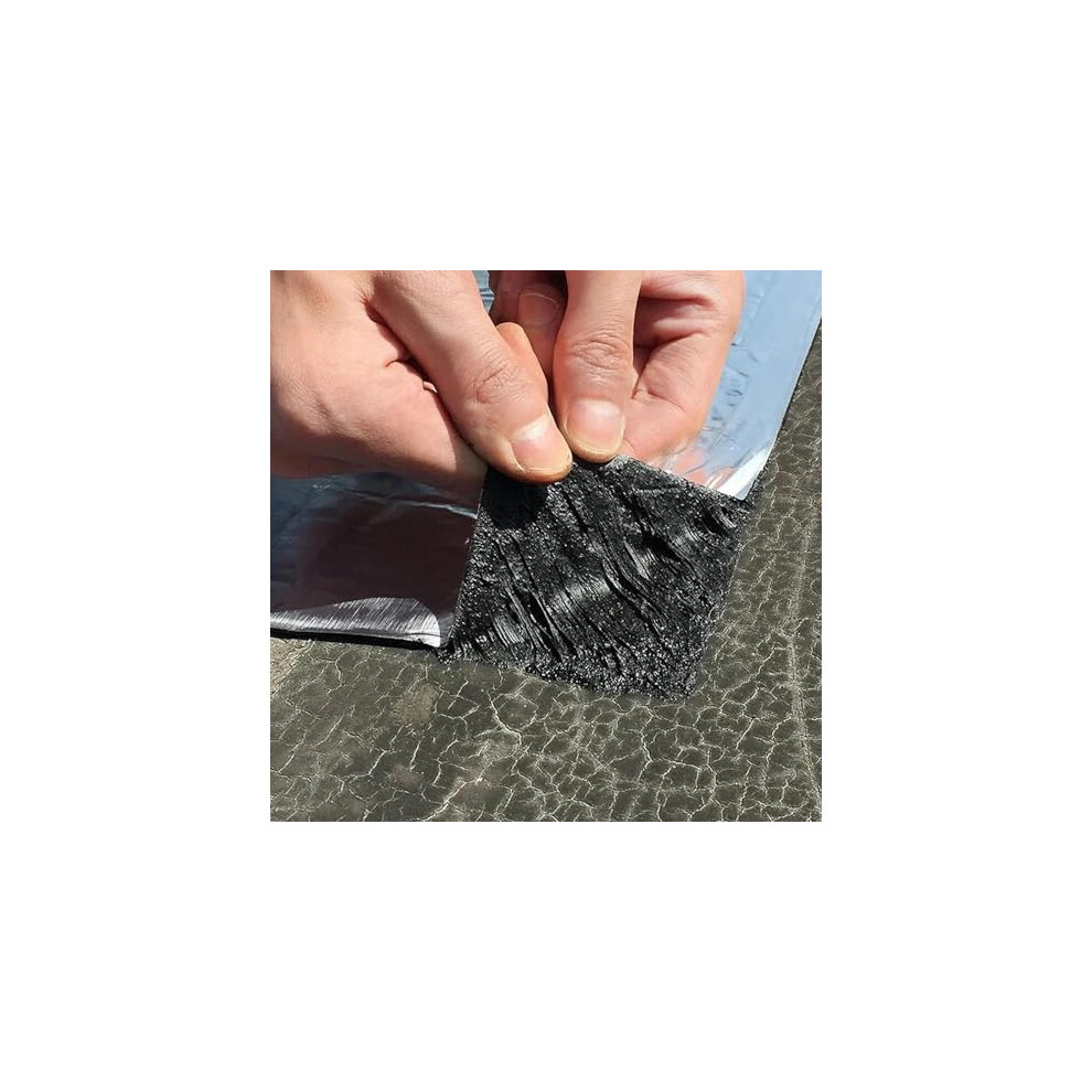 Asphalt Tape,Waterproof,Selfadhesive Roof ,Heat Insulation,Metal/Rv Roof Leak,20Cm X 4M 9426802568523
