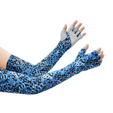 UV Protection Gloves For Women, Sunblock Arm Sleeve Cooling Fingerless UV Shield Summer Driving Cycling Glove With Palm Opening Design For Outdoor Sun
