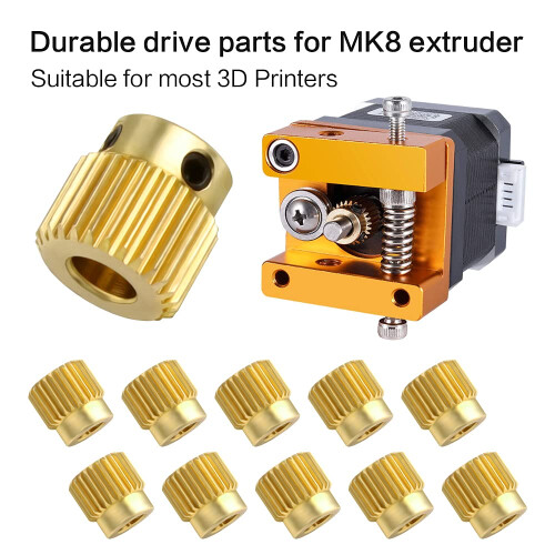 Αξεσουάρ Efficient3D Printer, Συμβατό με εκτυπωτή Creality Extruder Drive Gear με εύκολη αντικατάσταση 2