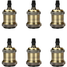 Vintage keramische lampfitting, industriële decoratieve bronzen afwerking voor doe-het-zelf verlichtingsprojecten, E26 fitting, geschikt voor